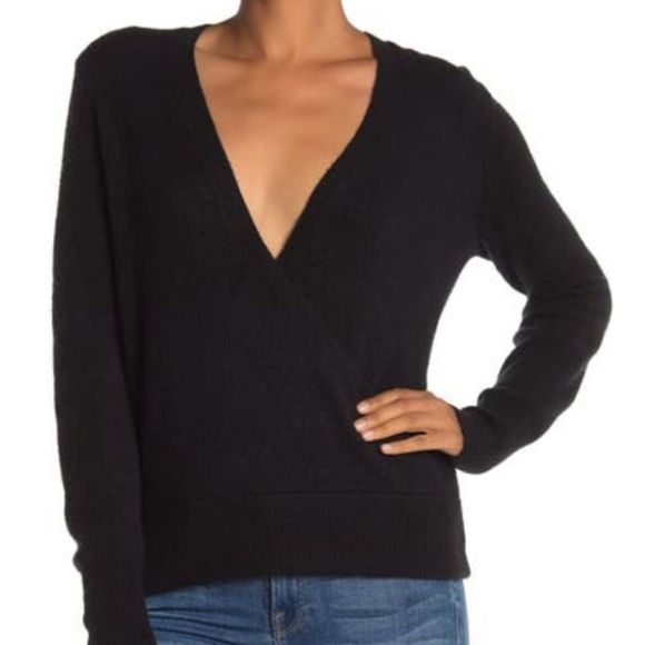 Madewell Sweaters - MADEWELL Wrap front pullover sweater w cozy yarn!